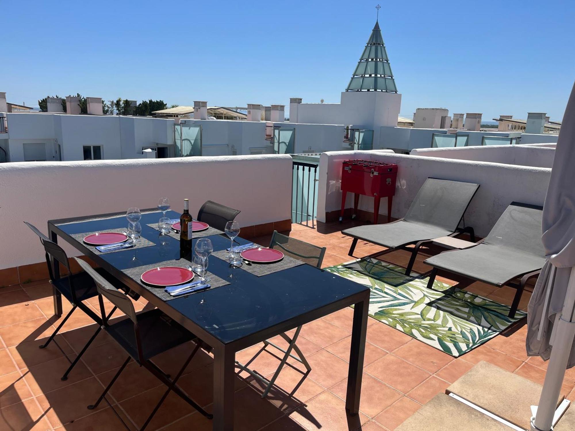 Appartement Avec Terrasse Sur Le Toit Vue Mer Rosas Exterior foto